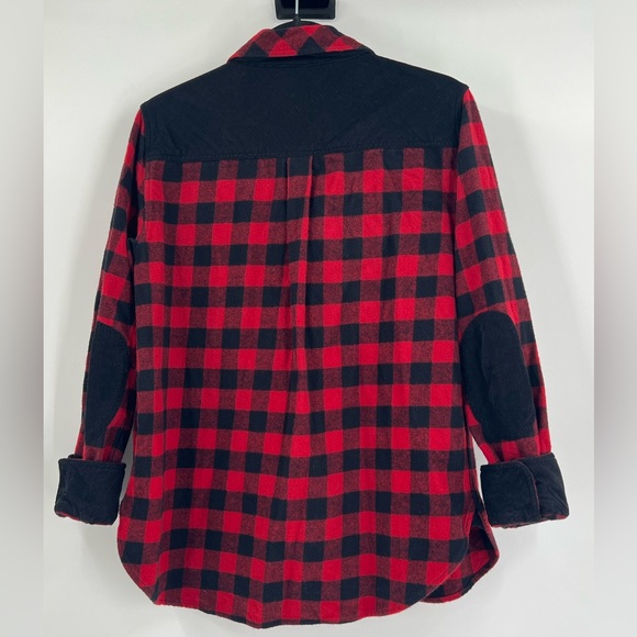 FAHERTY Women’s Daly Shirt Collins Plaid Red and Black Cotton Flannel Size Large - Picture 6 of 15